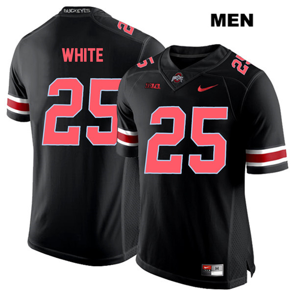Ohio State Buckeyes Men's Brendon White #25 Red Number Black Authentic Nike College NCAA Stitched Football Jersey UR19X34FN